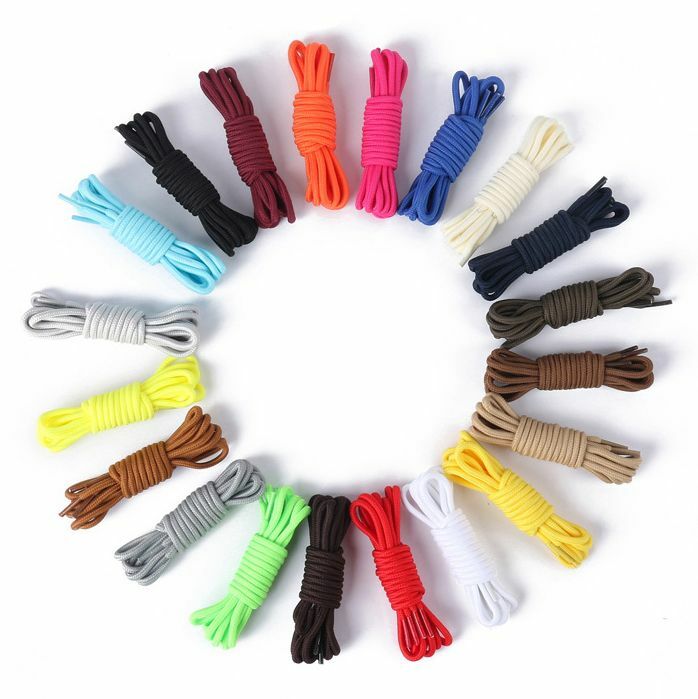 Colorful Shoe Laces Bootlace Shoelaces Sneakers Runners Coloured Flat or Round