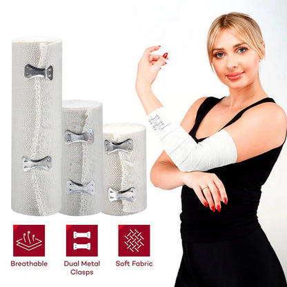 1 Roll Elastic Bandage Wrap,Stretch Compression Bandage Stretches up to 450Cm fo
