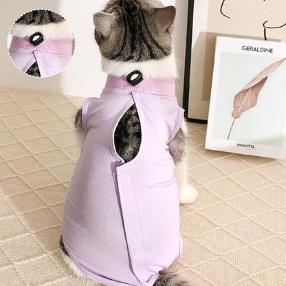 Jumpsuit Kitten Recovery Clothes Anti-licking Cat Sterilization Suit  For Pet