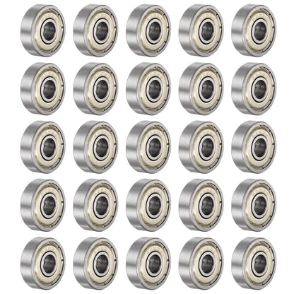 25Pcs 625ZZ Ball Bearings 5x16x5mm Carbon Steel Double Shielded ABEC3 Bearing