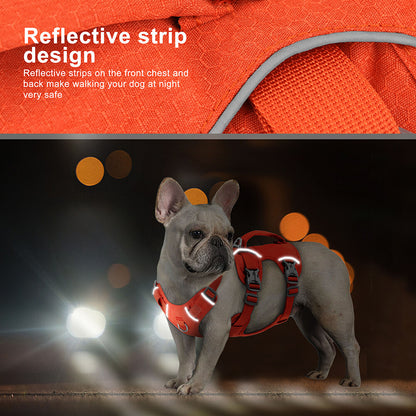 Escape proof No Pull Dog Harness Reflective Training Pet Vest with Handle Adjust