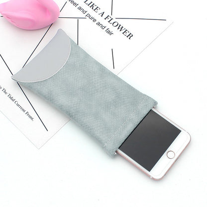 Mouth Snapped Sunglasses Eyeglass Glasses Case Soft Pouch Bag Pocket Spectacle