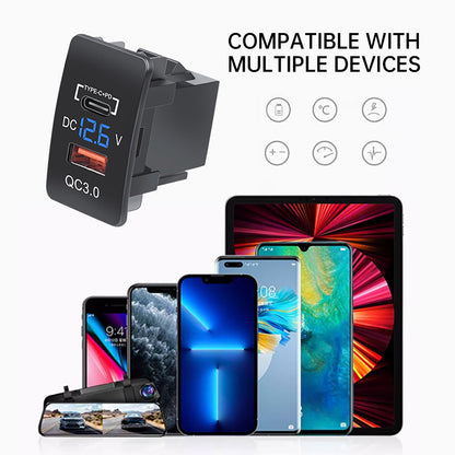 Car USB Charger Socket Adapter 12V 24V Dual Port Power Outlet Compatible with Honda Vehicle