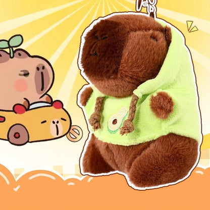 Small Size Plush Toy Keychain Capybara Plush Pendant  Birthday Gift