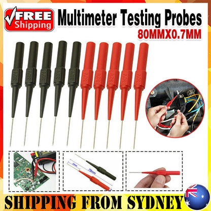 4pcs Multimeter Testing Leads Kit For Fluke Back Probes Sharp Needles Micro Pins