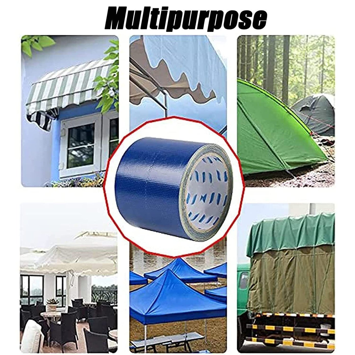 High Adhesive Tarpaulin Tape,Universal Tarpaulin Awning Repair Tapes,Tent Repair