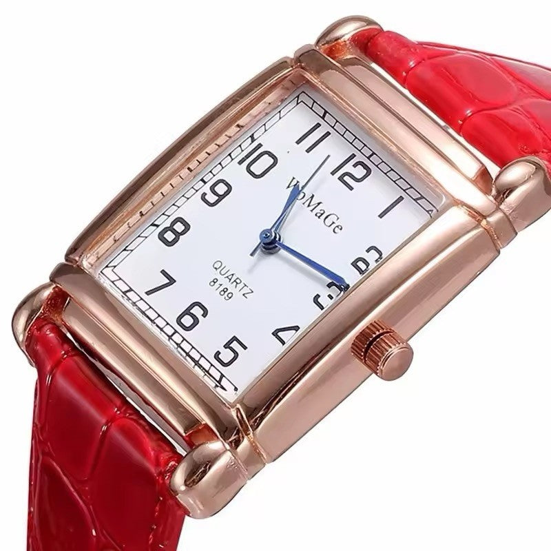 Luxury Rose Gold Ladies Quartz Watch - Fashion Women Leather Wristwatch Style