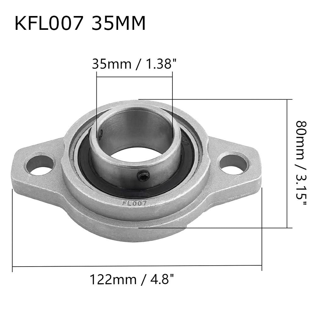 15mm ZINC Alloy KFL08 KFL10 KFL12 KFL15 Thrust Bearing Pillow Block Bearing