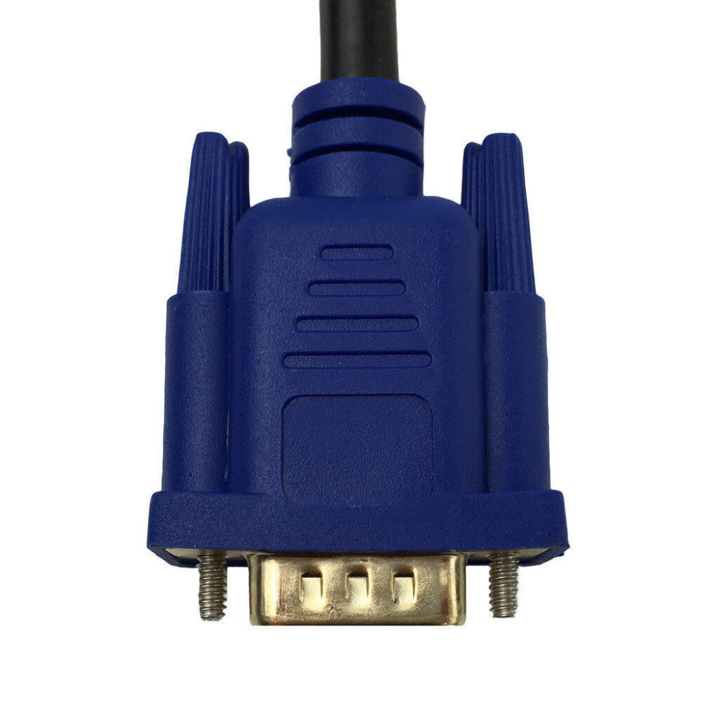 1.8m HDMI to VGA Cable Adapter 1080P Gold Plated 15Pin Male Lead for HDTV PC TV