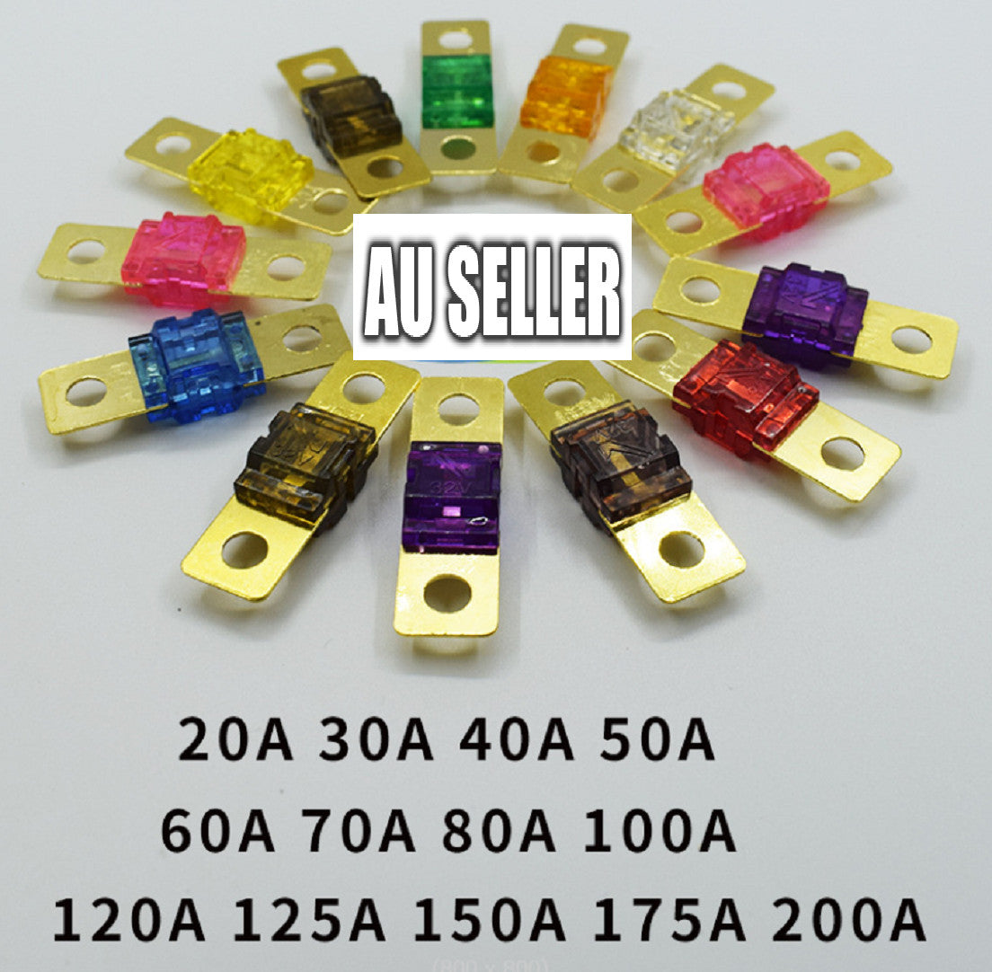 5PCS 80 AMP Midi Fuses 80A for Dual Battery ANS Fuse Holder Solar Caravan Kit