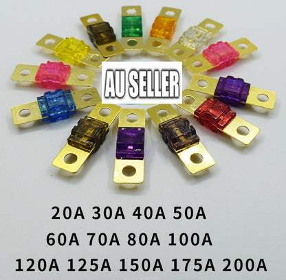 5PCS 80 AMP Midi Fuses 80A for Dual Battery ANS Fuse Holder Solar Caravan Kit