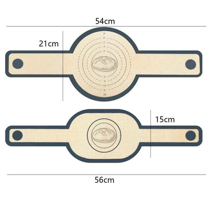 1x Bread Dough Transfer Baking Mat Sourdough Sling LongHandle Loaf Ovens Liner