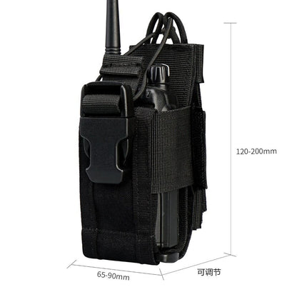 Outdoor Tactical Radio Holder Outdoor Walkie Talkie Pouch Case Belt Holster Bag/