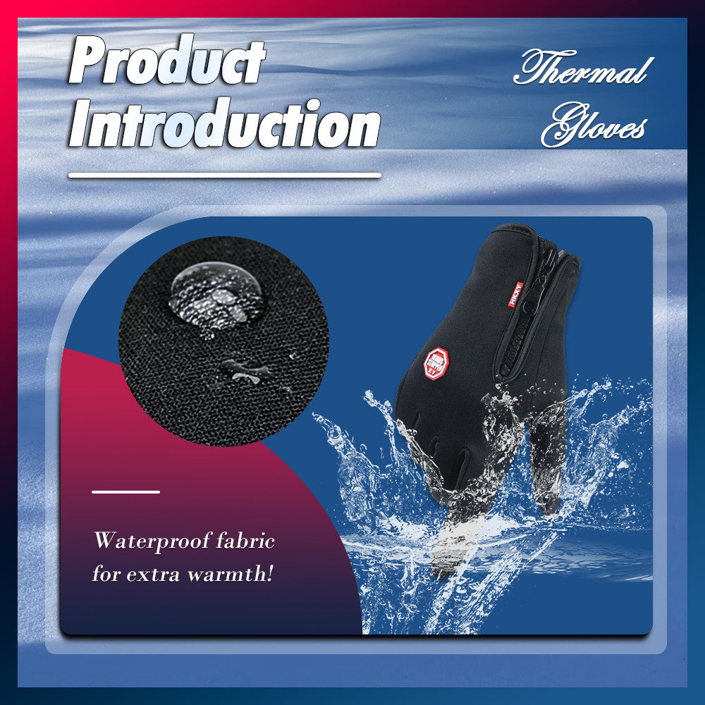 Winter Warm Thermal Outdoor Sports Waterproof Windproof Touch Screen Ski Gloves