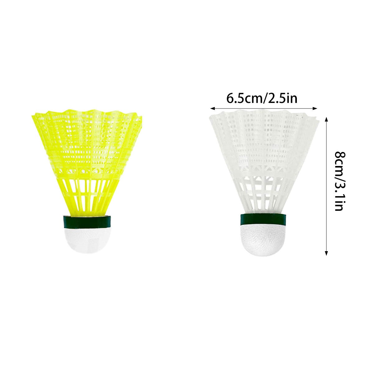 6x Nylon Badminton Shuttlecocks High Speed Durable Sports Training Practice Game
