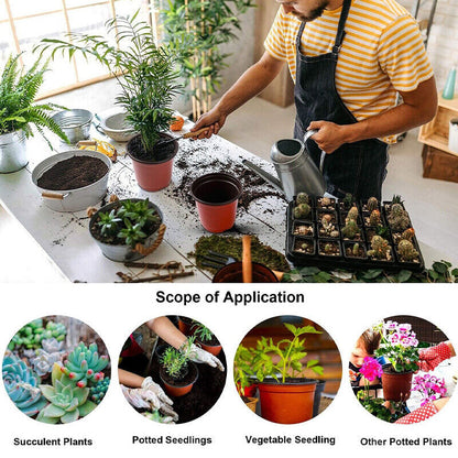 100PCS Plastic Plant Flower Garden Pots Nursery Seedlings Pot Growing Container
