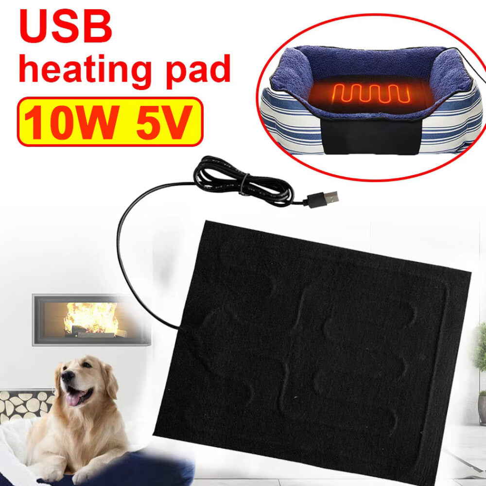 Pet Supplies USB Hot Compress Winter Heated Sheet Heat Mat Heating Pad Heater AU