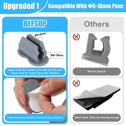 Self-Adhesive Pen Holder Portable Writing Buckles  Students