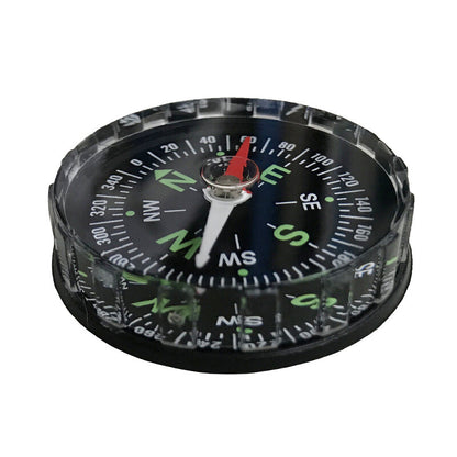 1PCS 45mm Mini Pocket Compass Outdoor Sports Camping Hiking Navigation Black NEW