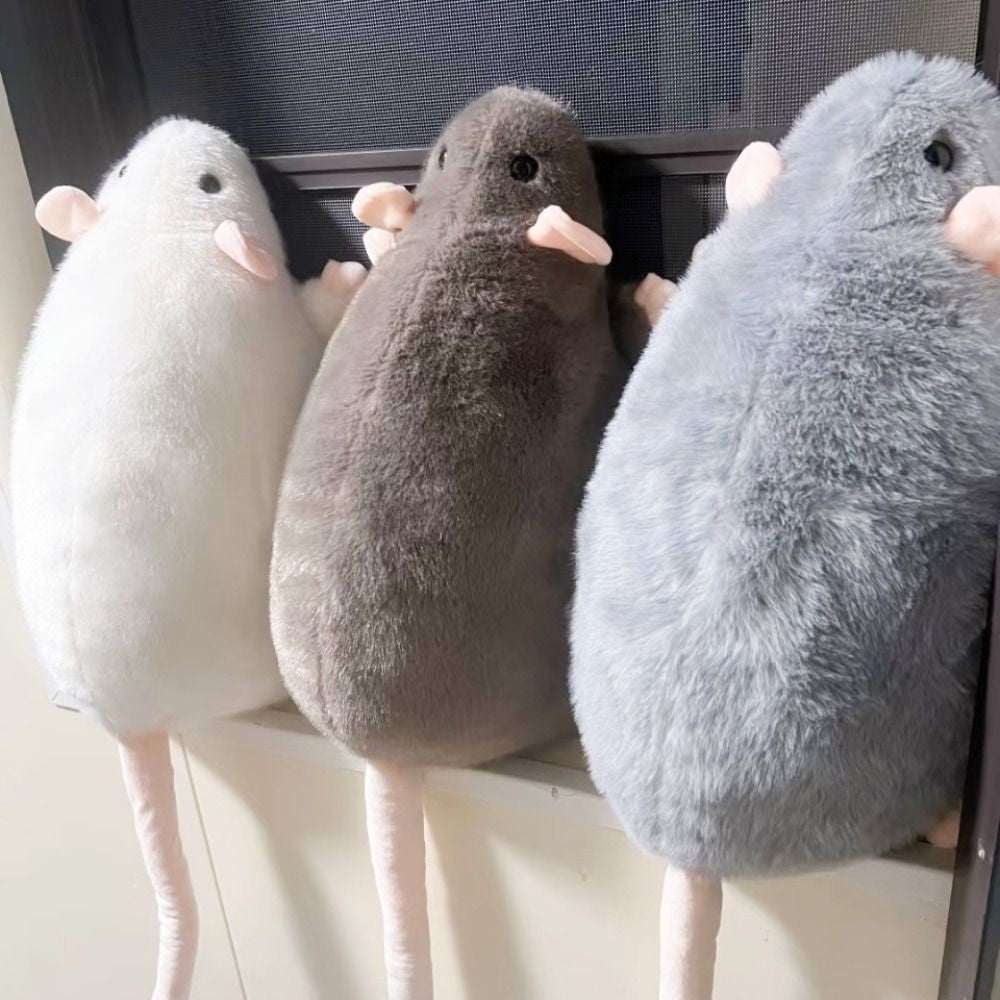 Soft Plush Fancy Rat Doll Simulation Mouse Plushie Doll Stuffed Animal Toy AU