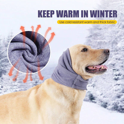 Pet Dog Cat Grooming Ear Cover Noise Reducing Calming Earmuffs Winter Hood Warm