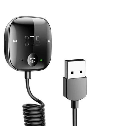 USB Bluetooth 5.0 Wireless Car FM Transmitter Aux Stereo Audio Receiver Adapter