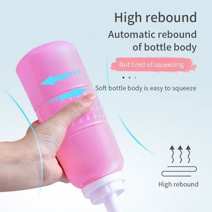 500ML Hygiene Care Washer Water Travel Bidet Sprayer Peri Portable Bottle Shower