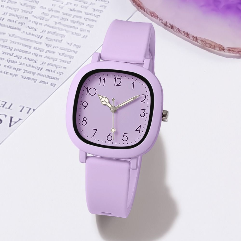 Stainless Steel Women Watch Silicone Ladies Watches Quartz Wristwatches