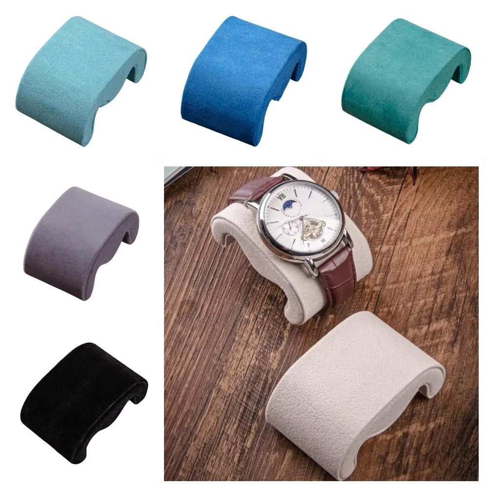 Suede Velvet Fixed Pillows Display Wristwatch Cushion  Watch