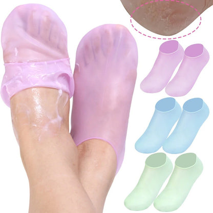Spa Massage Silicone Moisturizing Foot Socks Breathable Foot Socks  Foot Spa