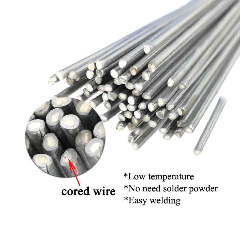 10-50X Aluminium Low Temp Welding Rods Durable Flux Cored Brazing Repair Sticks