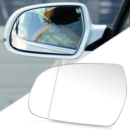 Left Passenger Side Mirror Glass Heated w/ Base for Audi A3 A4 S4 A5 S5 Quattro