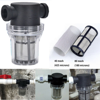20/25mm Irrigation Garden Water-Pump Strainer Mesh Flow Lawn Inline High Filter