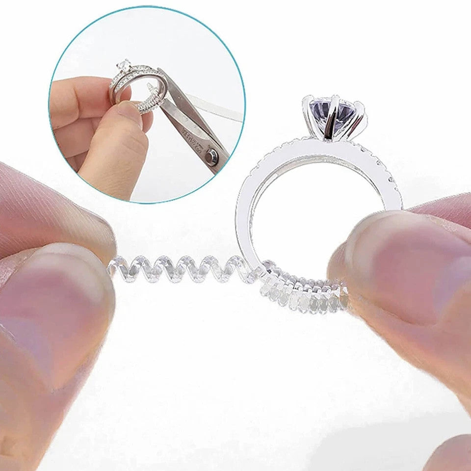 1pc Ring Size Adjuster Tightener Reducer Invisible Spiral Jewellery Resizer Tool