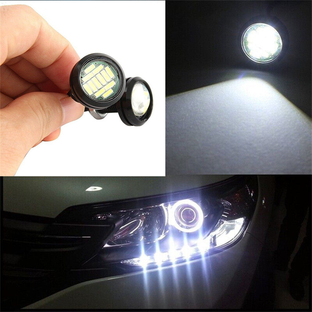 AU NEW 2x Car Auto 12V LED Reversing Backup Lamp Light Daytime Running Lights