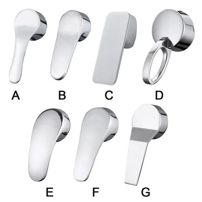 Faucet Handle Chrome Plated Mixer Tap Replacement Cover Kitchen Bathroom