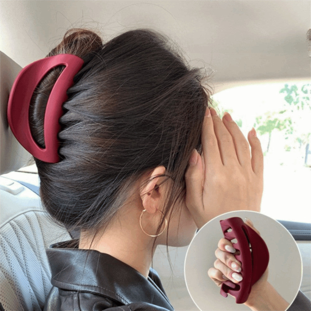 Soft Silicone Hair Clip Matte Hair Barrettes Safe Hair Claw  Hair Accessories