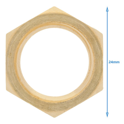 Brass 1/2" NPT Male To 3/8" NPT Female Pipe Reducer Low Profile Threaded Adapter