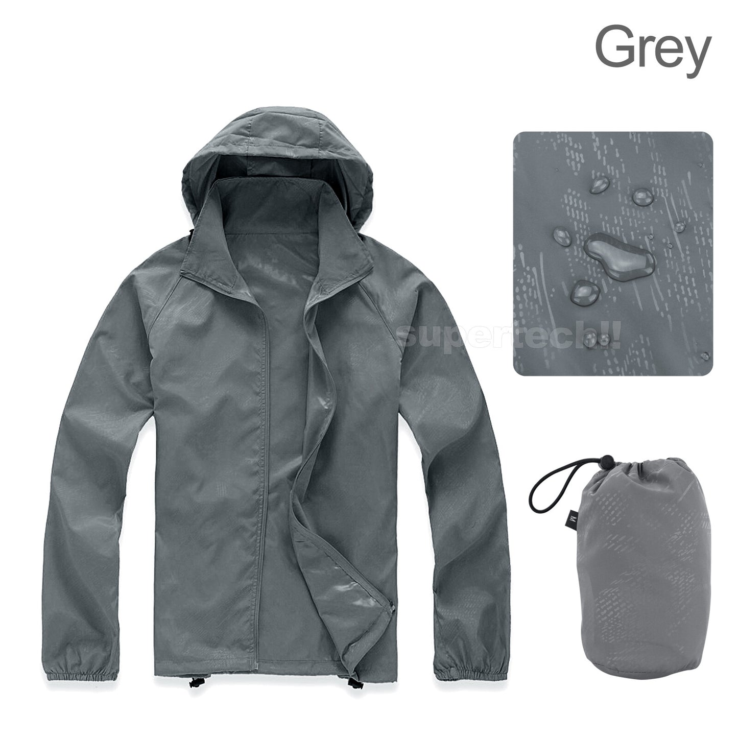 Unisex Cycling Running Hiking Bike Waterproof Windproof Jacket Outdoor Rain Coat