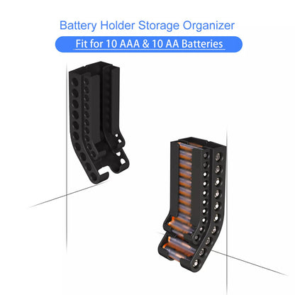 AA Battery & AAA Batteries Holder Storage Organizer Wall Wounted Dispenser Box