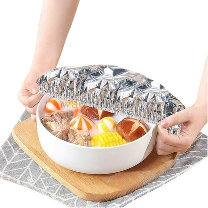 Reusable Aluminum Foil Food Covers Insulation for Kitchen Meals
