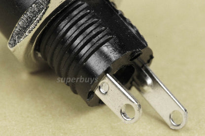 5pcs 5.5mm x 2.1mm Female DC Connector Socket Panel Mount Jack Plug Electrical