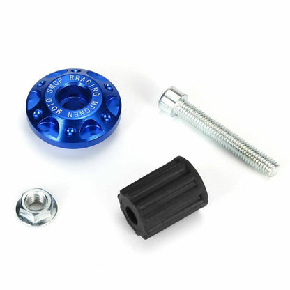 2PCS Motorcycle Handle Bar Ends Grips CNC Metal Handlebar Plug Motor Bike Grips