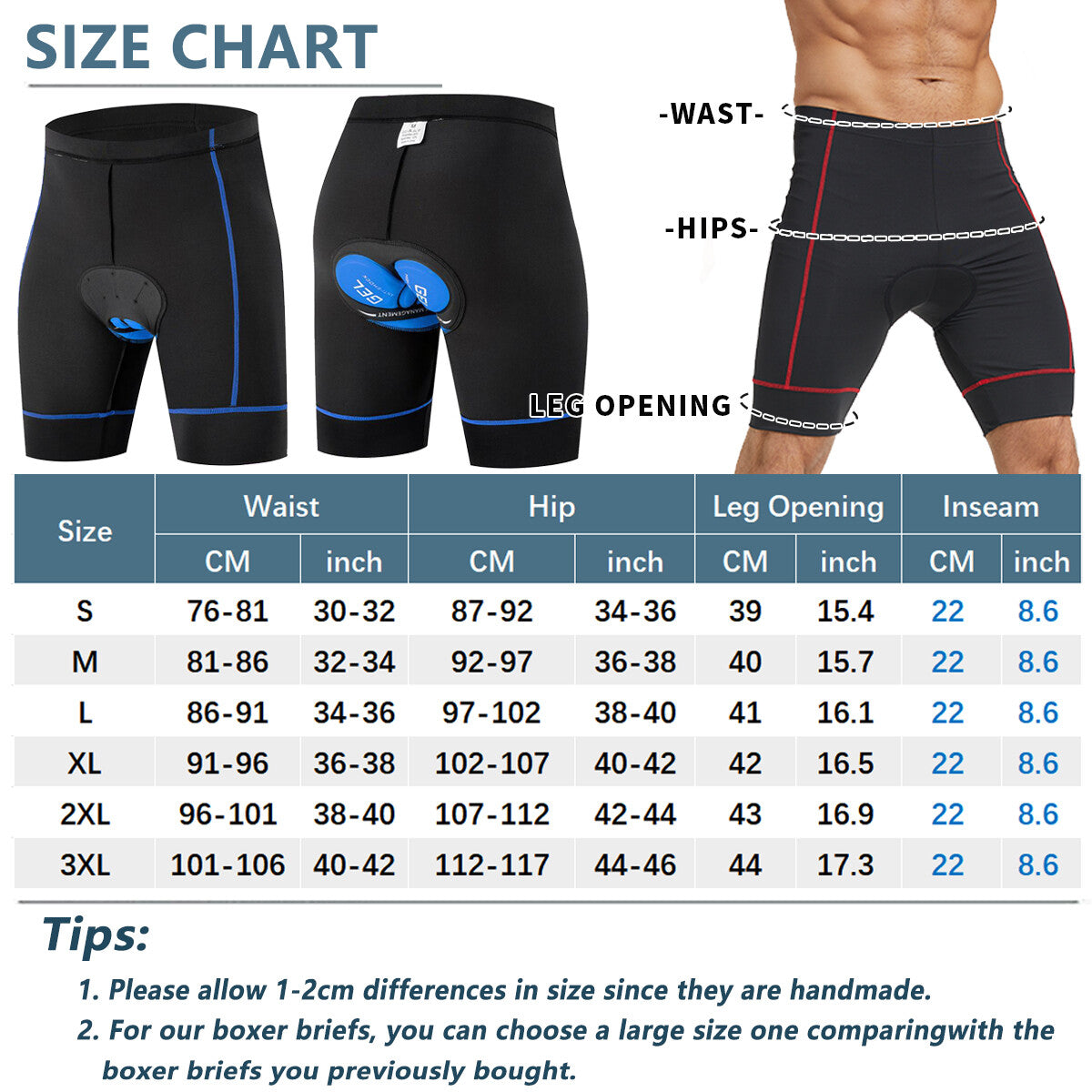 Men's Bicycle Shorts MTB Bike Shorts 5D Padded Gel Cycling Tights Shorts Pants