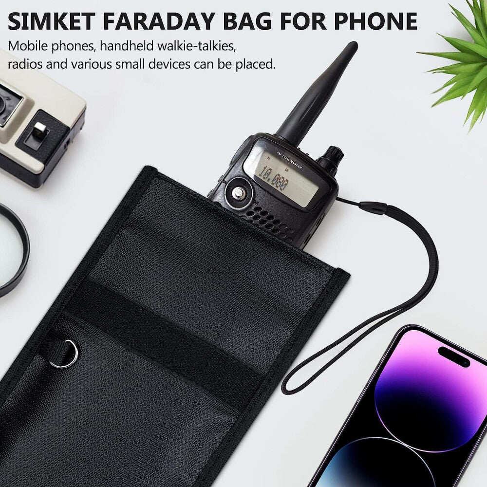 2/4PC Faraday Bag Signal Blocking Shielding Pouch for Laptop Tablet Phone Wallet