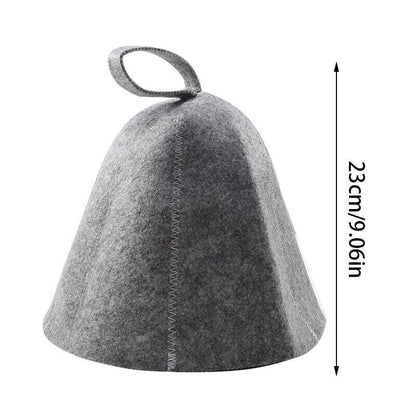 Wool Felt Sauna Hat Russian Banya Cap Unisex Lightweight For Shower Cap Hat AU