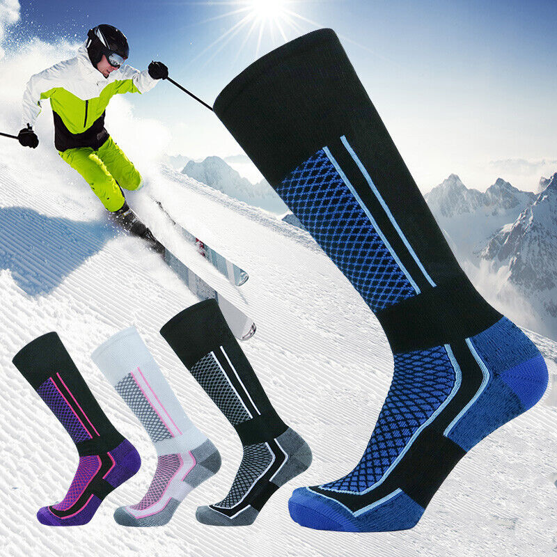 Men Women Long Warm Breathable Ski Socks Thicken Winter Sports Socks AU Stock