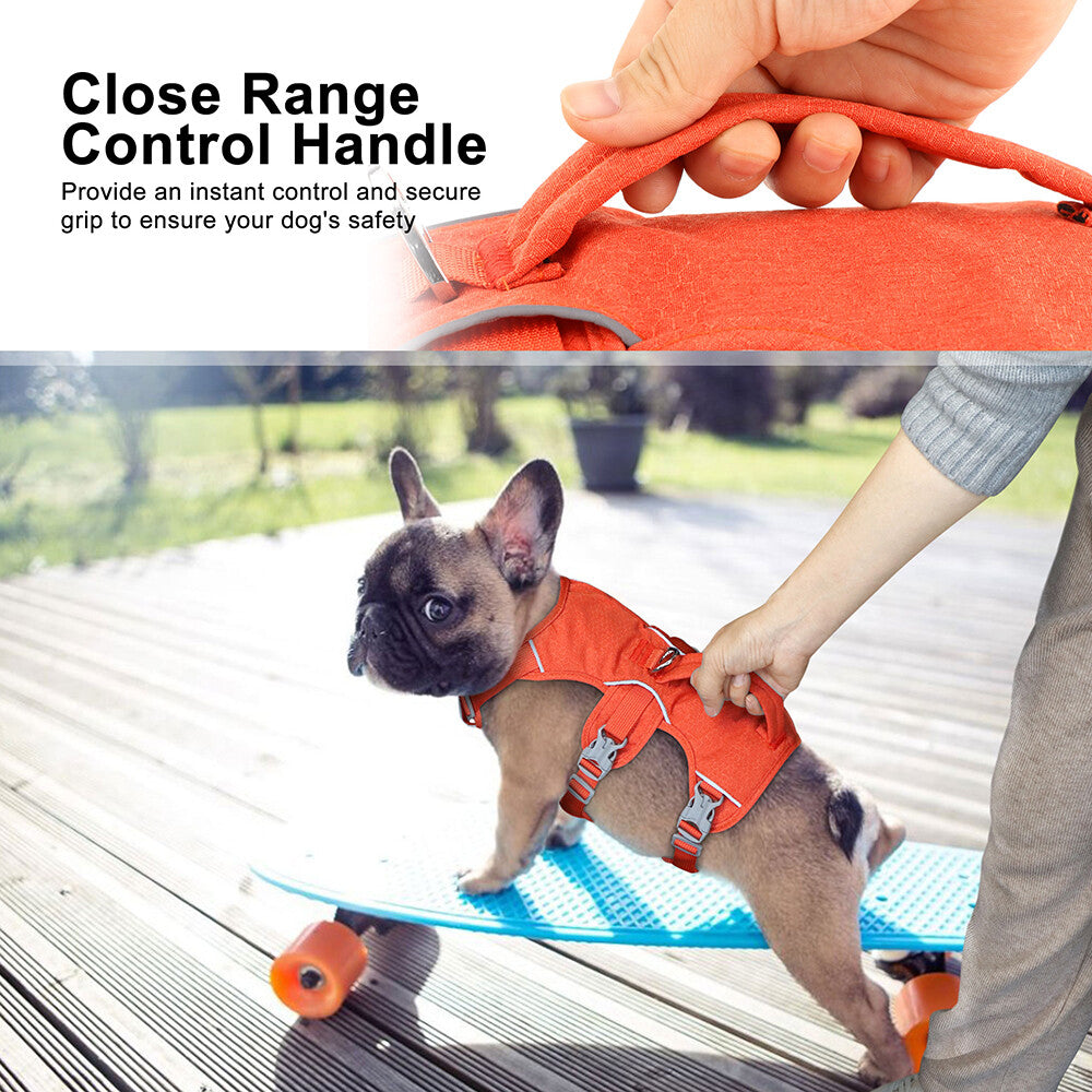 Escape proof No Pull Dog Harness Reflective Training Pet Vest with Handle Adjust