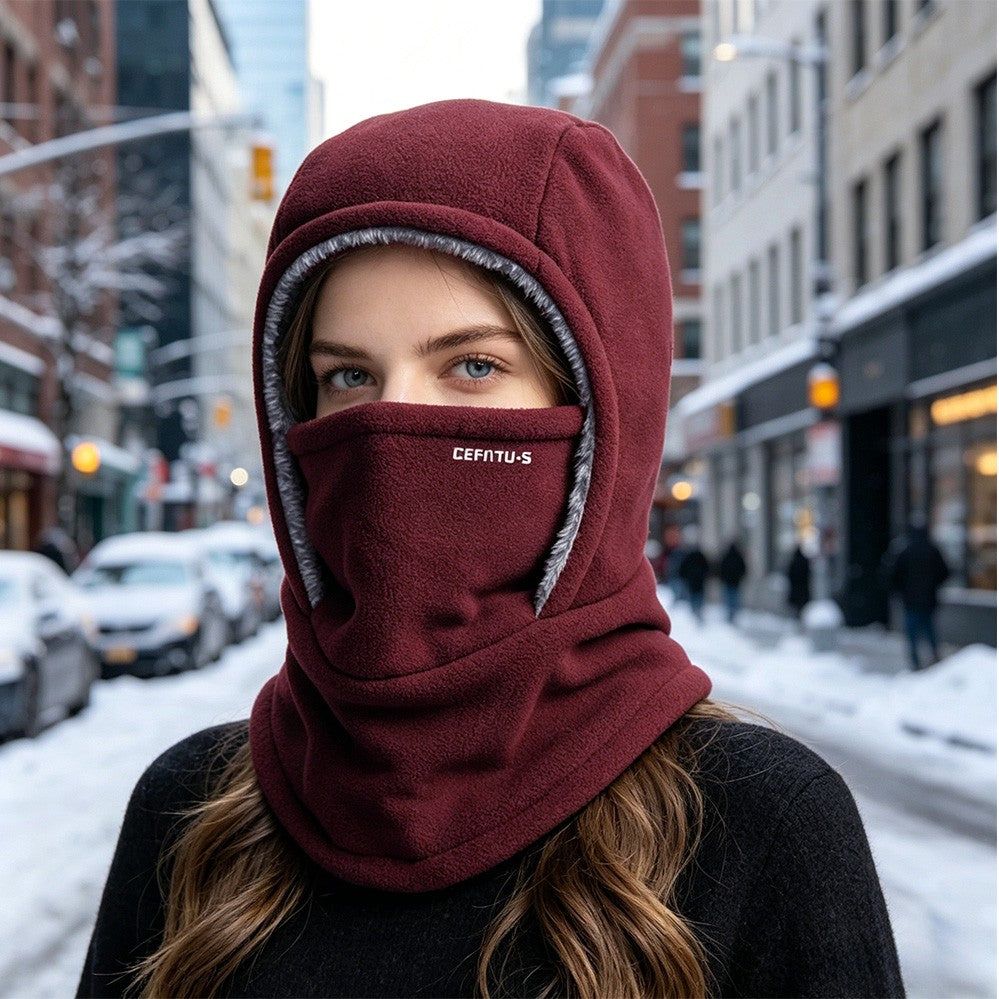 Winter Balaclava Face Mask Thermal Fleece Hood Cap Ski Neck Cover Warmer Hat