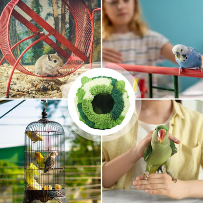 Bird Sleep Cotton Nest Cage Hut-Toy Pet Hammock Hang Cave Bed Parrot Warm Tent